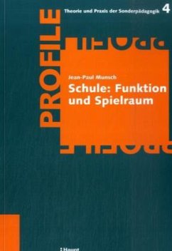 Cover Schule: Funktion und Spielraum