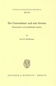 Cover Der Unternehmer und sein Gewinn.