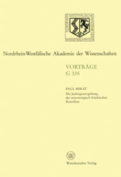 Die Judengesetzgebung der merowingisch-fränkischen Konzilien - Mikat, Paul