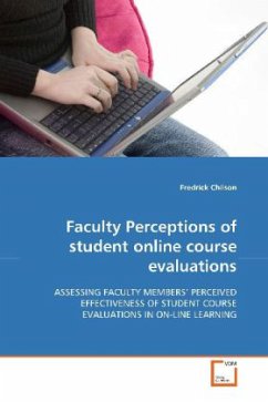 Cover Faculty Perceptions of student online course evaluations