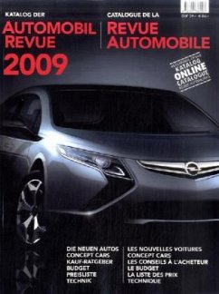 Cover Katalog der Automobil Revue 2009. Catalogue de la Revue Automobile 2009