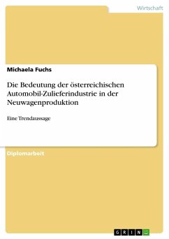 Die Bedeutung der österreichischen Automobil-Zulieferindustrie in der Neuwagenproduktion - Fuchs, Michaela