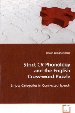 Strict CV Phonology and the English Cross-word Puzzle - Balogné Bérces, Katalin