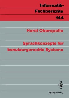 Cover Sprachkonzepte für benutzergerechte Systeme