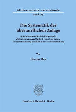 Cover Die Systematik der übertariflichen Zulage