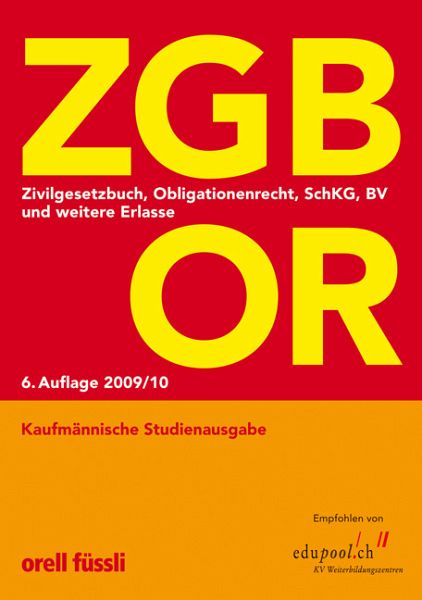 ZGB OR Kaufmännische Studienausgabe