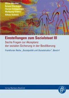 Einstellungen zum Sozialstaat III