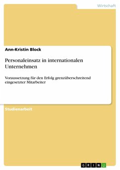 Personaleinsatz in internationalen Unternehmen