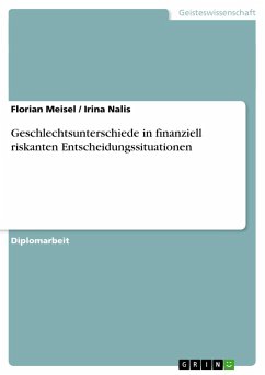 Geschlechtsunterschiede in finanziell riskanten Entscheidungssituationen - Nalis, Irina; Meisel, Florian