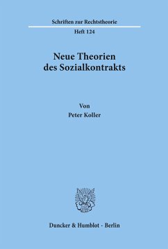 Neue Theorien des Sozialkontrakts. - Koller, Peter