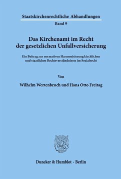 Cover Das Kirchenamt im Recht der gesetzlichen Unfallversicherung.