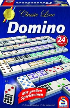 Schmidt 49207 - Classic Line: Domino mit großen Spielsteinen