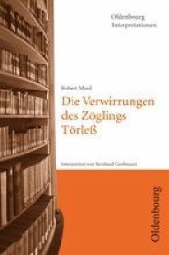 Cover Robert Musil 'Die Verwirrungen des Zöglings Törleß'