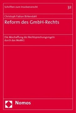 Reform des GmbH-Rechts - Birkendahl, Christoph Fabian