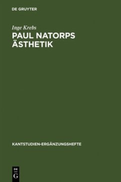 Paul Natorps Ästhetik - Krebs, Inge