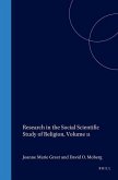 Research in the Social Scientific Study of Religion, Volume 11