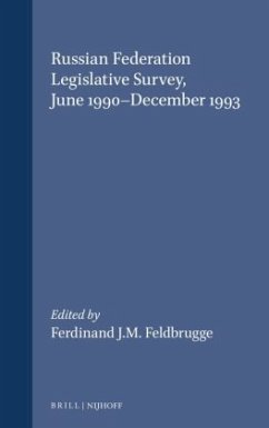 Cover Russian Federation Legislative Survey, June 1990-December 1993