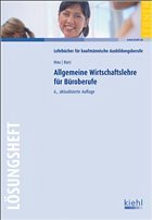 Cover Allgemeine Wirtschaftslehre für Büroberufe - Lösungsheft