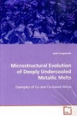 Microstructural Evolution of deeply undercooled metallic melts