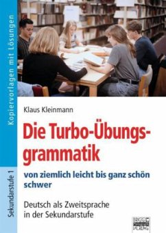 Die Turbo-Übungsgrammatik, m. Lösungsheft - Kleinmann, Klaus