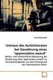 Untreue des Aufsichtsrates bei Gewährung eines &quote;appreciation award&quote;