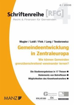 Gemeindeentwicklung in Zentraleuropa - Mugler, Josef; Loidl, Josef; Fink, Matthias