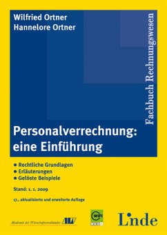 Personalverrechnung: eine Einführung - Ortner, Wilfried / Ortner, Hannelore