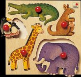 Selecta 62046 - Greifpuzzle, Zoo, Holz, 5-teilig