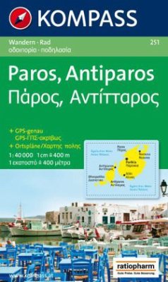 Cover Kompass Karte Paros, Antiparos
