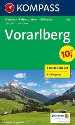 Kompass Karte Vorarlberg, 2 Bl.