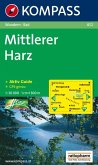 Mittlerer Harz: Wanderkarte mit Kurzführer und Radrouten. GPS-genau. 1:50000