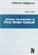 Relative Complexities of First Order... - Bild 1