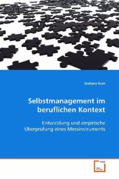 Selbstmanagement im beruflichen Kontext - Dürr, Stefanie