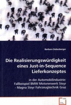 Die Realisierungswürdigkeit eines Just-in-Sequence Lieferkonzeptes - Dobesberger, Barbara