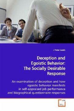 Deception and Egoistic Behavior: The Socially Desirable Response - Leeds, J Peter