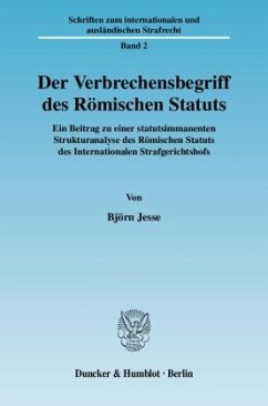 Cover Der Verbrechensbegriff des Römischen Statuts