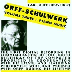 Orff-Schulwerk,Vol. 3: Piano Music - Lahusen,Nikolaus