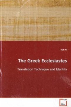 The Greek Ecclesiastes - Yi, Yun