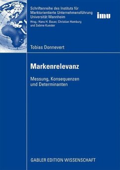 Markenrelevanz - Donnevert, Tobias