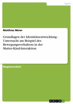 Grundlagen der Identitätsentwicklung - Untersucht am Beispiel des Bewegungsverhaltens in der Mutter-Kind-Interaktion - Meier, Matthias