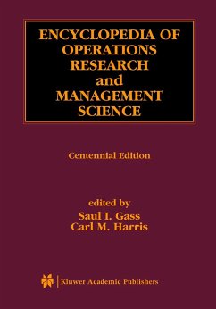 Encyclopedia of Operations Research and Management Science - Gass, Saul I. / Harris, Carl M. (eds.)