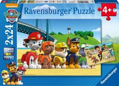 Ravensburger 09064 - Paw Patrol, heldenhafte Hunde, 2x24 Teile Puzzle