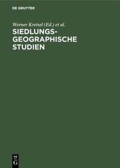 Cover Siedlungsgeographische Studien