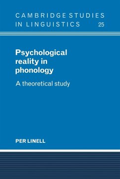 Psychological Reality in Phonology - Linell, Per