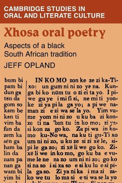 Xhosa Oral Poetry - Opland, Jeff