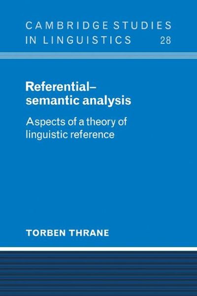 Referential-Semantic Analysis Referential-Semantic Analysis