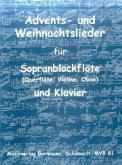 Advents- und Weihnachtslieder, für Sopranblockflöte (Querflöte, Violine, Oboe) u. Klavier