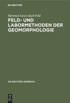 Feld- und Labormethoden der Geomorphologie - Leser, Hartmut
