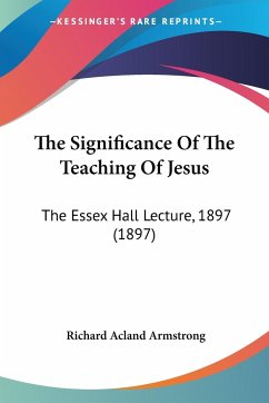 The Significance Of The Teaching Of Jesus