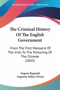 The Criminal History Of The English Government